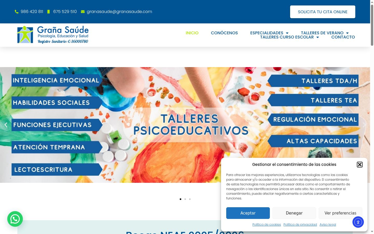 Screenshot tal-banner tal-kunsens muri qabel kwalunkwe interazzjoni