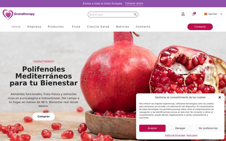 Screenshot of granatherapy.com