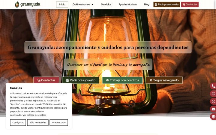 Screenshot of granayuda.es