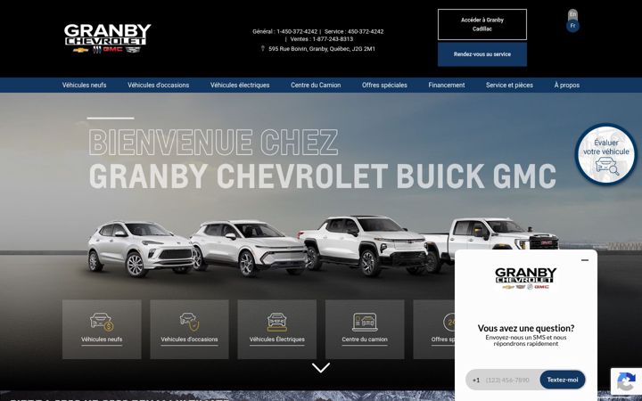 Screenshot of granbygm.com