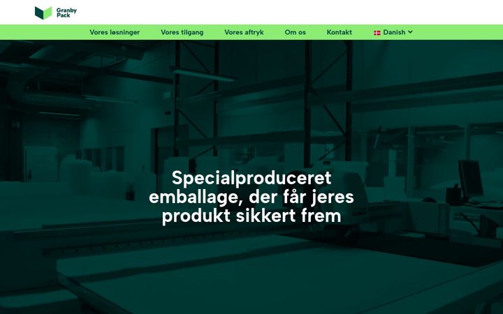 Screenshot of granbypack.dk