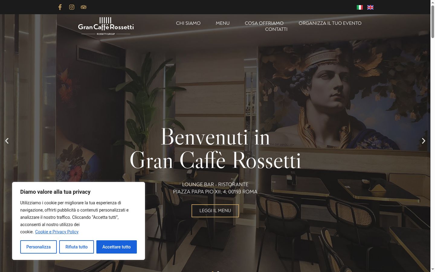 Capture d'écran de la bannière de consentement affichée avant toute interaction