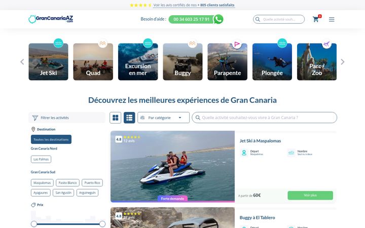 Screenshot of grancanariaaz.com