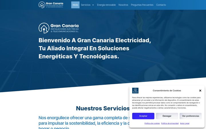 Screenshot of grancanariaelectricidad.es