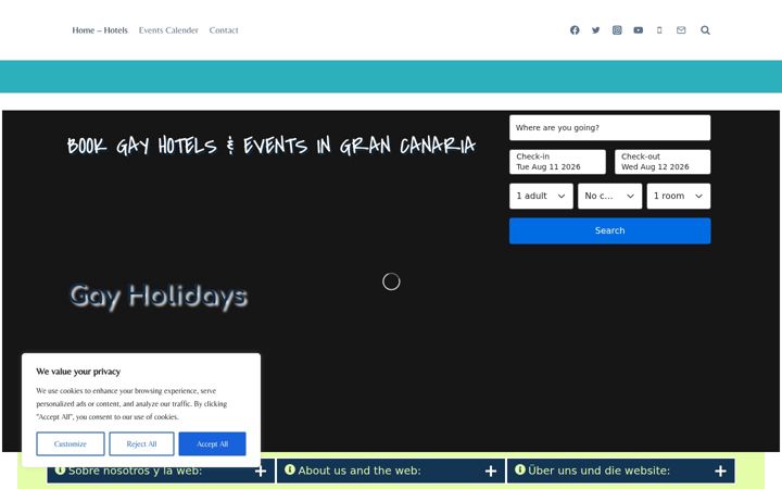 Screenshot of grancanariagaystay.com