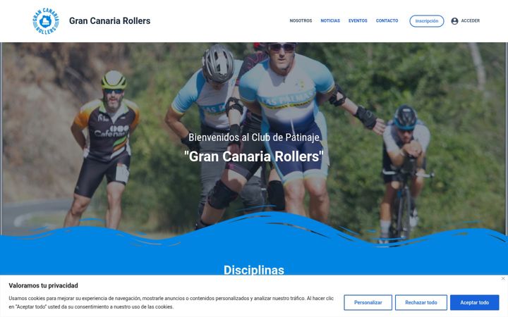 Screenshot of grancanariarollers.es