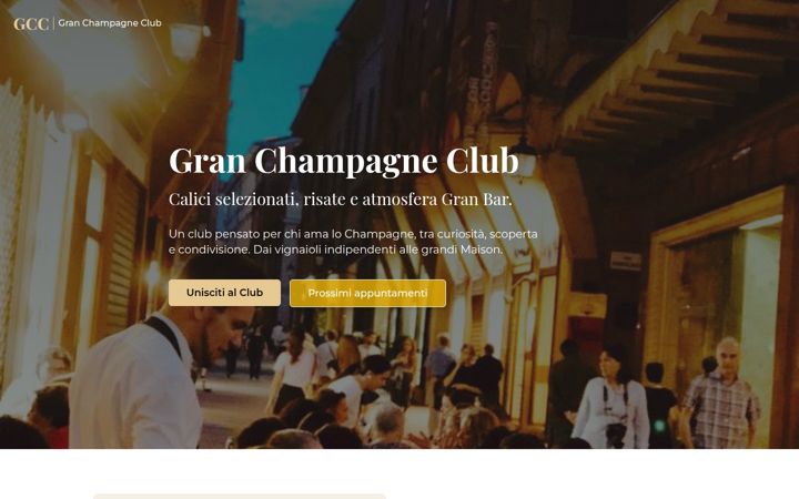 Screenshot of granchampagneclub.it