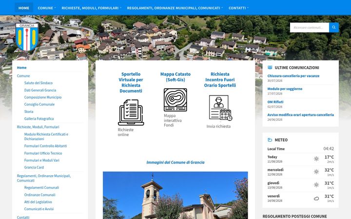 Screenshot of grancia.ch