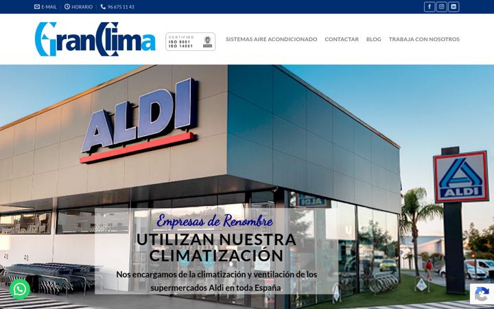 Screenshot of granclima.com