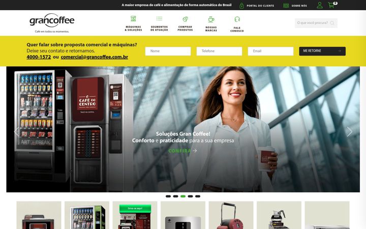 Screenshot of grancoffee.com.br