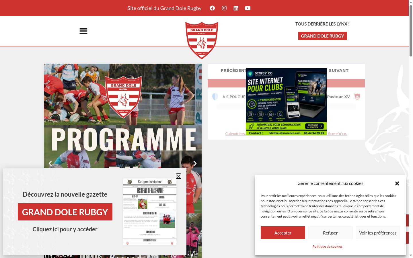 Screenshot tal-banner tal-kunsens muri qabel kwalunkwe interazzjoni