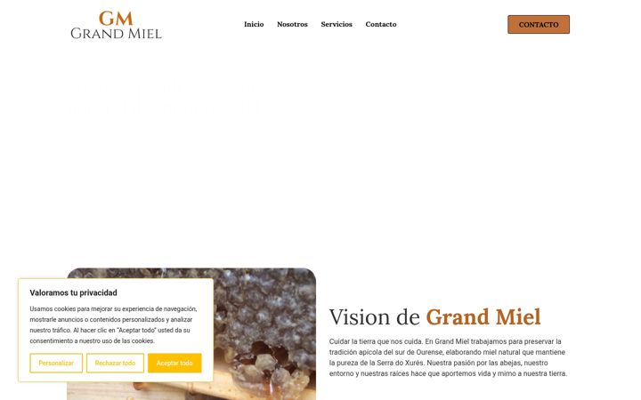 Screenshot of grand-miel.es