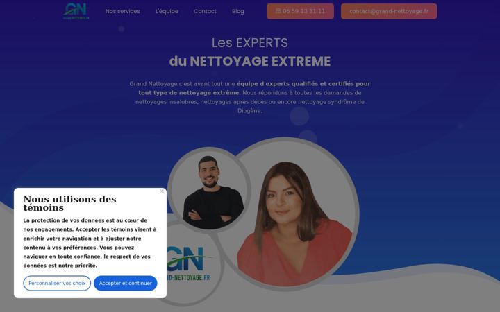 Screenshot of grand-nettoyage.fr
