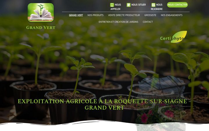 Screenshot of grand-vert.fr