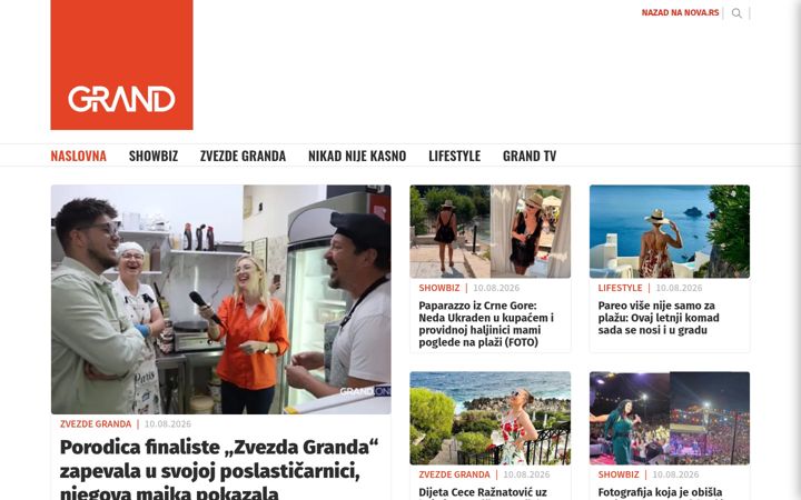 Screenshot of grand.online