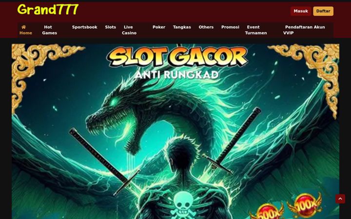 Skærmbillede af grand777slot.com