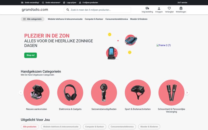 Screenshot of grandado.com