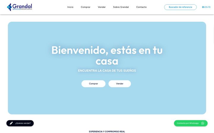 Screenshot of grandalinmobiliaria.com