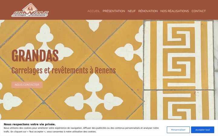 Screenshot of grandas-carrelages.ch