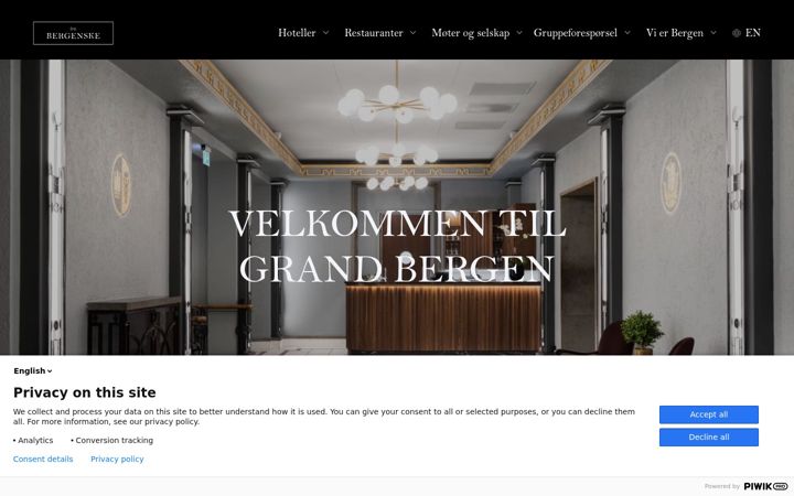 Screenshot of grandbergen.no