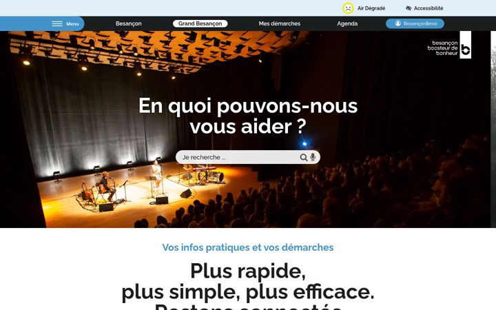 Screenshot of grandbesancon.fr