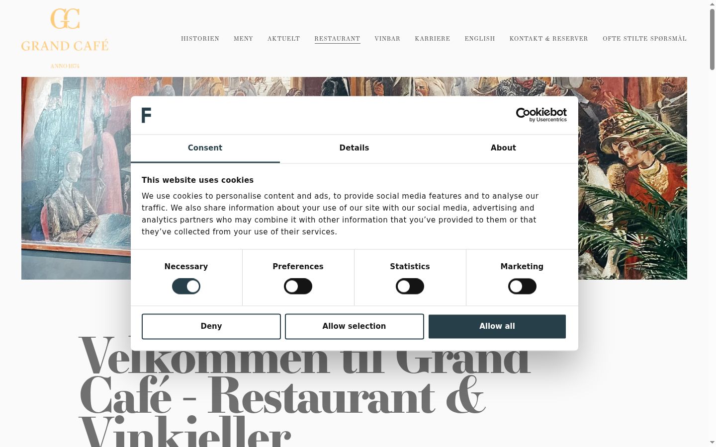 Screenshot tal-banner tal-kunsens muri qabel kwalunkwe interazzjoni