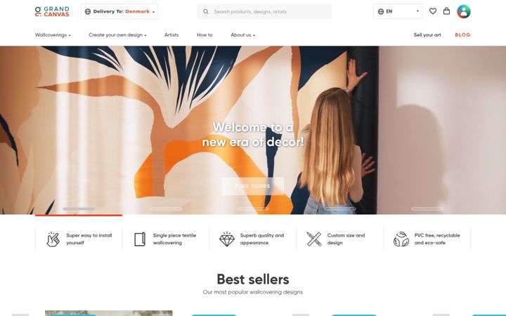 Ekrānuzņēmums no grandcanvas.com