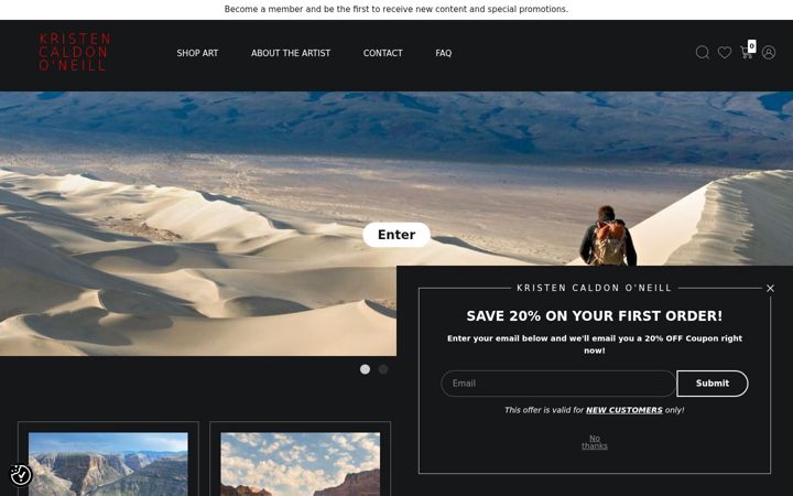 Screenshot of grandcanyonphotography.net