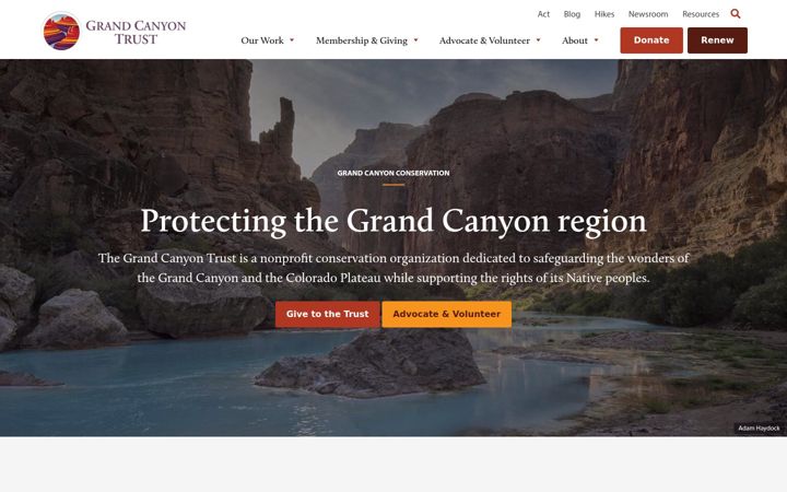 Screenshot of grandcanyontrust.org