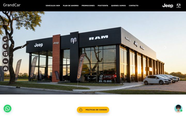 Screenshot of grandcar.com.ar