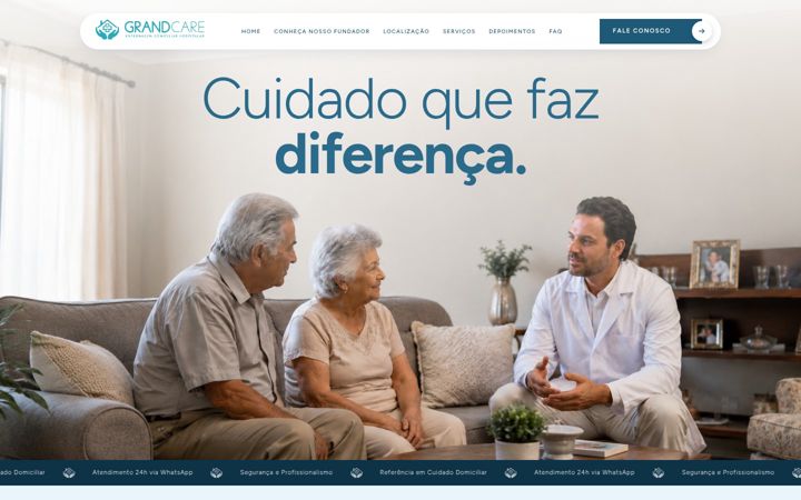 Screenshot of grandcarebrasil.com.br