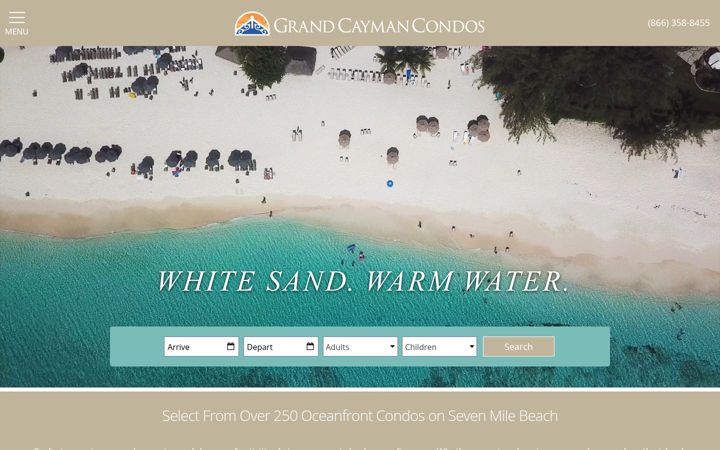 Screenshot of grandcaymancondos.net