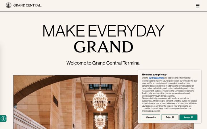 Screenshot of grandcentralterminal.com