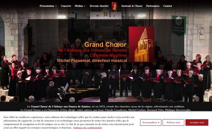 Screenshot of grandchoeursaintes.com