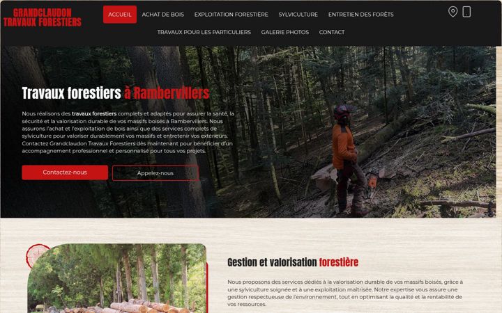 Screenshot of grandclaudon-travaux-forestiers.fr