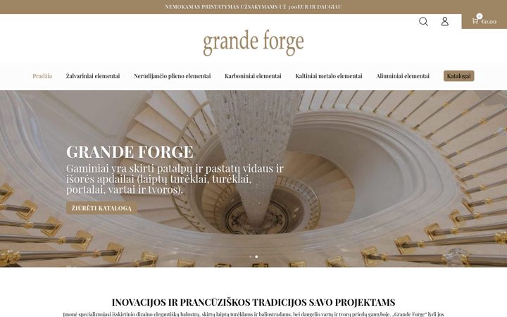 Screenshot of grande-forge.lt