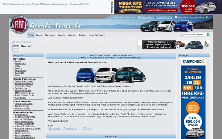 Screenshot of grande-punto.de