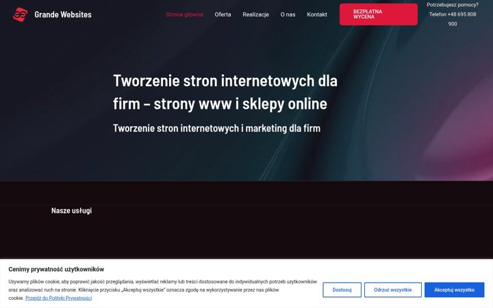 Screenshot of grande.pl