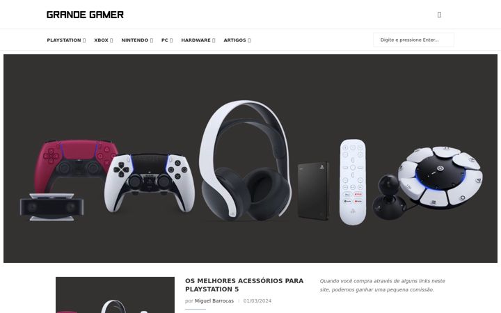 Screenshot of grandegamer.com