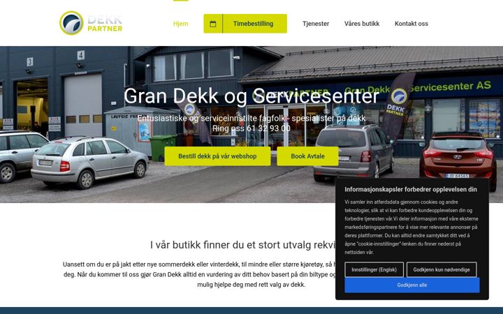Screenshot of grandekk.no