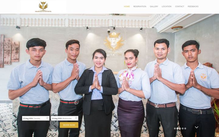 Screenshot of grandelevationhotel.com