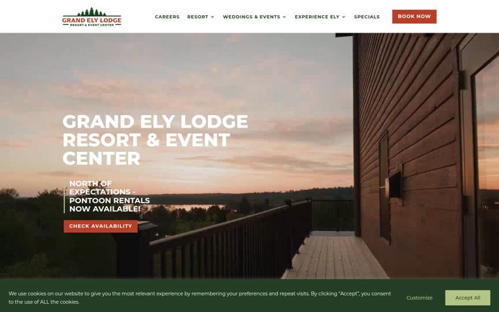 Screenshot of grandelylodge.com