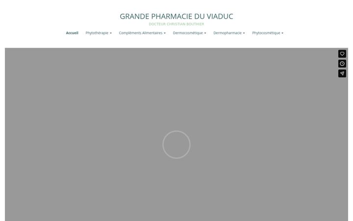 Screenshot of grandepharmacieduviaduc.fr