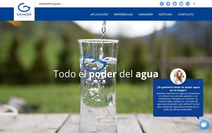 Screenshot of grander.es