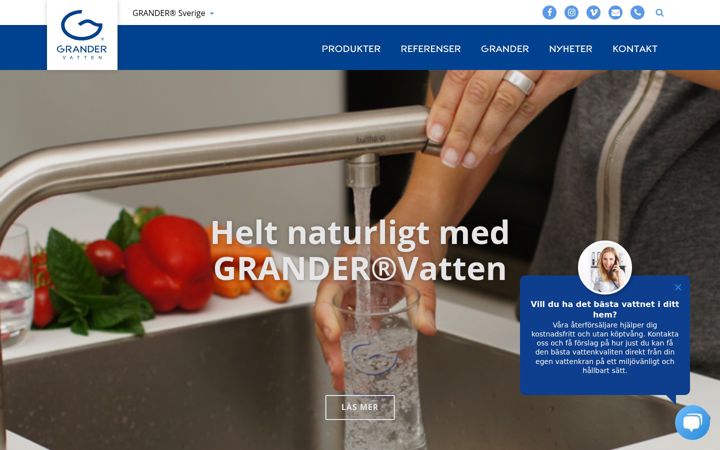 Screenshot of grander.se