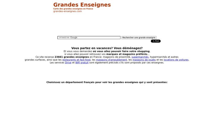 Screenshot of grandes-enseignes.com