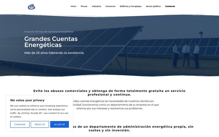 Screenshot of grandescuentasenergeticas.es