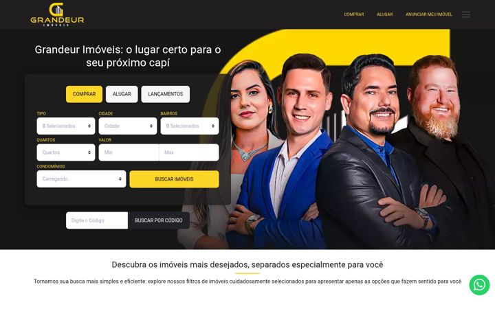 Screenshot of grandeurimoveis.com.br