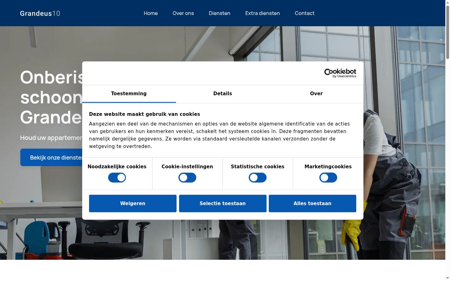 Sutikimo reklamjuostės, rodytos prieš bet kokią sąveiką, ekrano kopija