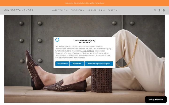 Screenshot of grandezza-shoes.de